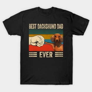 Best Dachshund Dad Ever Vintage T-Shirt